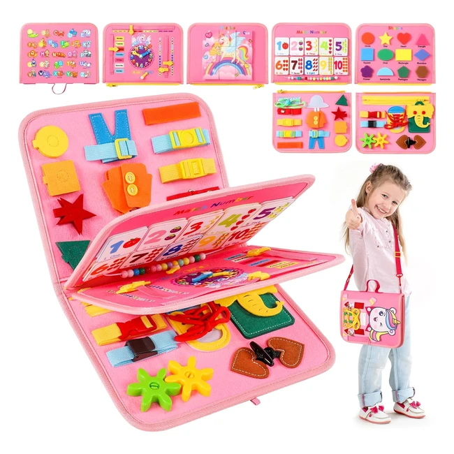 Juguetes Niños 2-3 años | Busy Board Montessori | Juegos Educativos | Regalo Niño