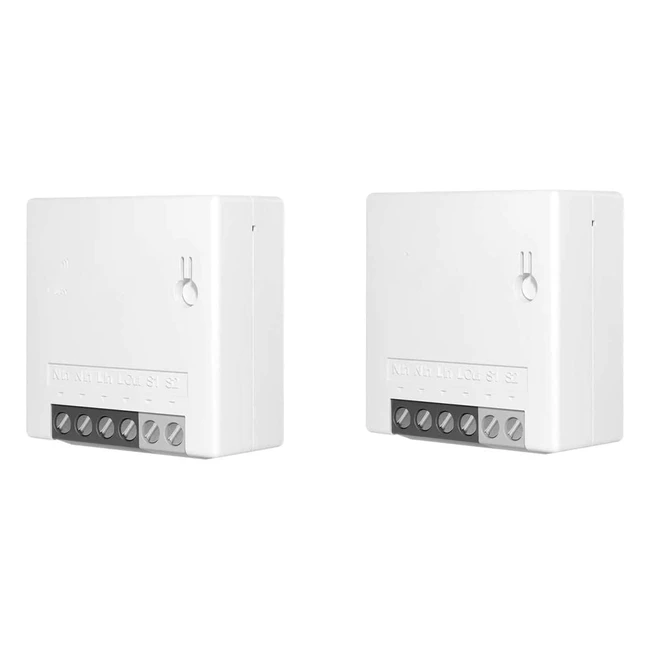 Interruttore Sonoff Mini R2 Faidate Smart Switch - Telecomando WiFi - Funziona con Google Home, Alexa - 2pcs