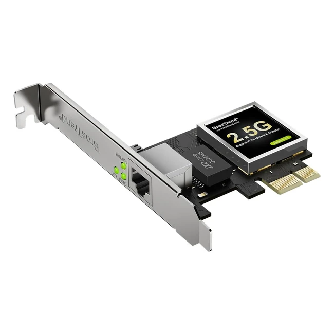 Brostrend PCIe Scheda di Rete 25 Gigabit - Extra Basso Profilo - Windows 11108187 Servernas - Protezione a Vita