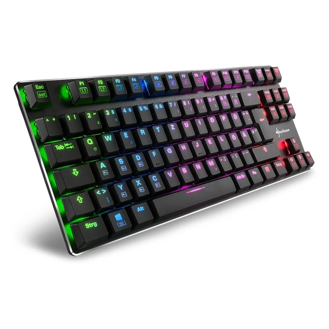 Sharkoon PureWriter RGB mechanische Tastatur Low-Profile RGB-Beleuchtung abne