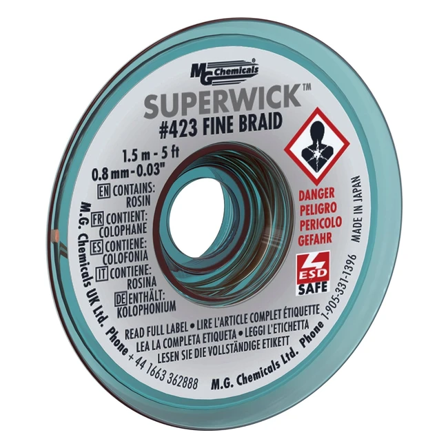 Super stoppino dissaldante MG Chemicals 423 - 15m