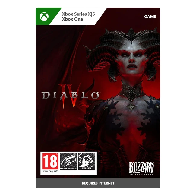 Diablo IV Standard Edition - Xbox One/Series X/S - Download Code - Endless Evil, Countless Abilities, Legendary Loot