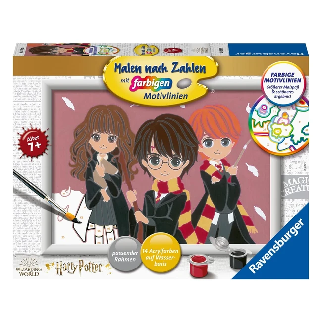 Ravensburger Dipingere con i Numeri 29398 - Amicizia Magica - Bambini dai 7 Anni in Su - Colore