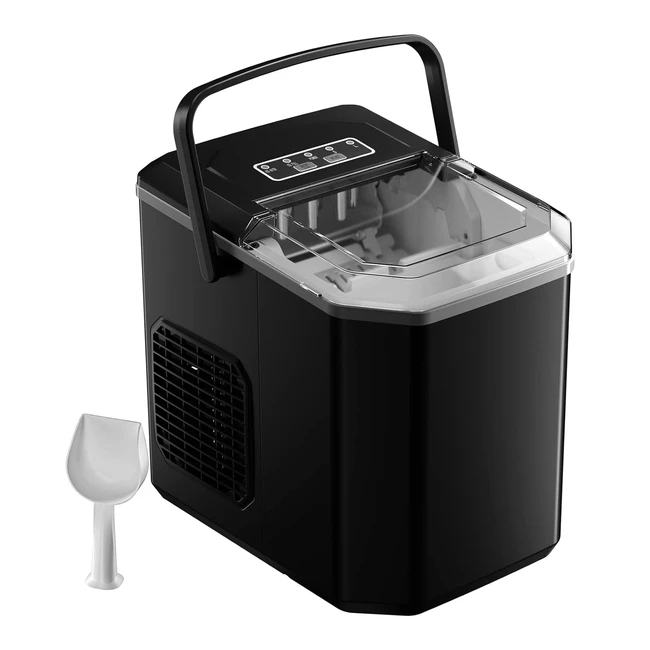 Macchina Ghiaccio 12kg24h - Autopulente - Pronta in 6 minuti - Maniglia - Silen