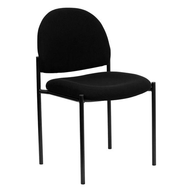 Chaise de rception confortable empilable en acier alli - Flash Furniture