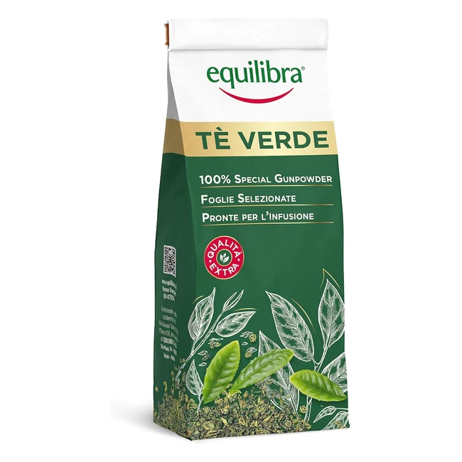Equilibra Alimenti Tè Verde Gunpowder 100g - Qualità Extra