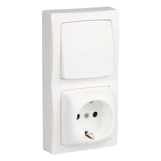 Legrand Interruttore Presa Superficie Bianco - 097383OTE - Spina 16A 230V - Potenza 3680W