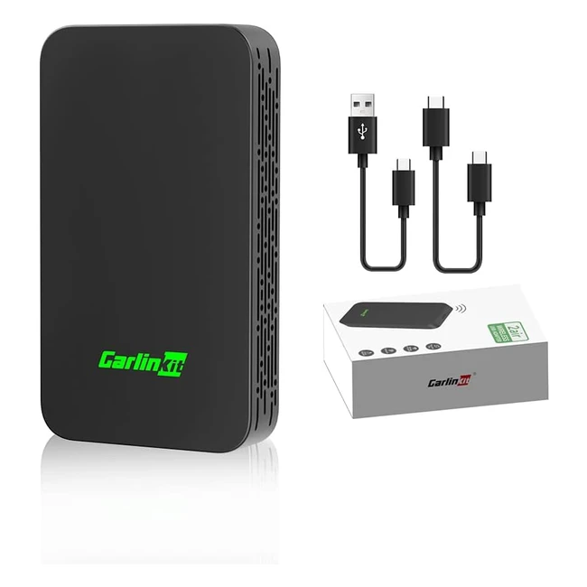 Adaptateur sans fil Carlinkit 50 pour CarPlay/Android Auto - Mise à jour en ligne - Compatible avec véhicules équipés de CarPlay/Android Auto filaire 2016-2023