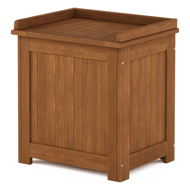 Furinno Tioman Outdoor Hardwood Storage Box - Waterproof  Durable