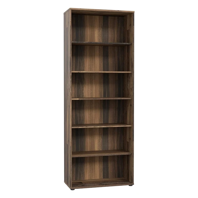 Forte Tempra 2 Regal mit 5 Einlegeböden Holzwerkstoff - Vintage Dekor - BxHxT 737x1975x348cm