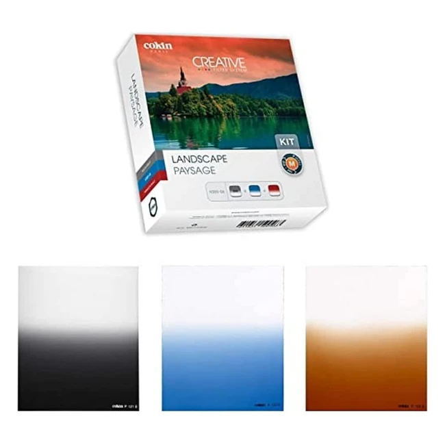 Kit Cokin M Paisaje - 3 Filtros Degradados Neutrales - Gris Neutro - Referencia 