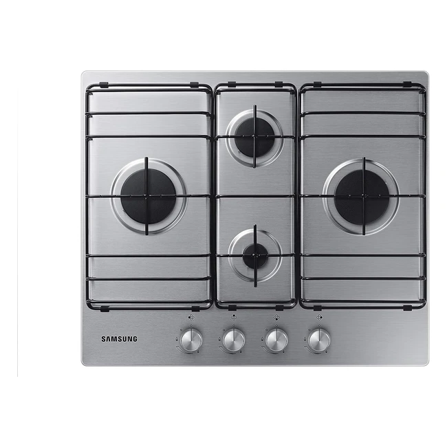 Plaque de cuisson Samsung NA64H3110BS - Gaz 60 cm Inox - Allumage intégré