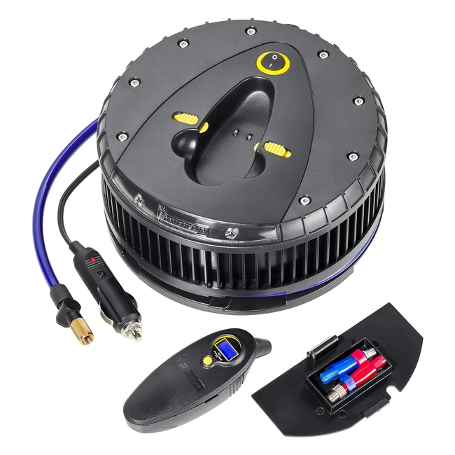 Compresseur numérique Michelin 92412 - Performances élevées, LED et contrôleur de pression des pneus amovible