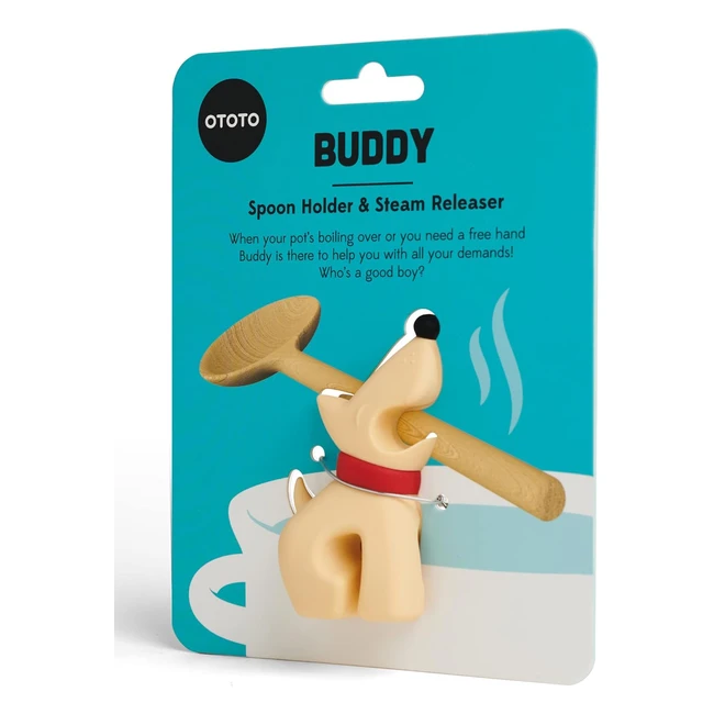 Porta Cucchiai Beige Taglia Unica - Ototo Studio - Resistente al Calore - Regalo per Chef e Appassionati di Cucina