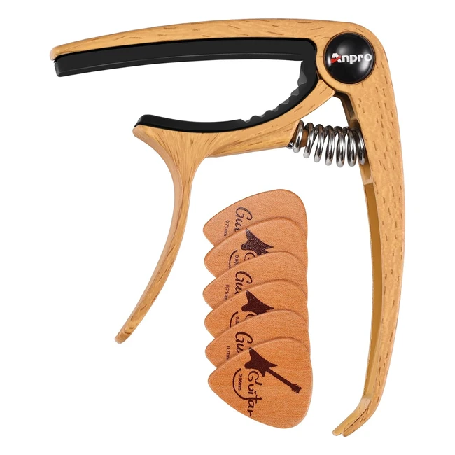 Anpro Capotasto Chitarra Classica 6 Plettri - Versatile e Resistente