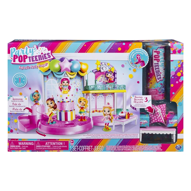Ensemble de jeu Poptastic Party Party Popteenies 6043875 - Plateforme tournante, coin photo - 4 ans et plus