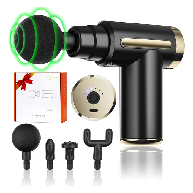 Pistolet de massage musculaire Cotsoco - Ultraléger, 6 vitesses, masseur de tissus profonds