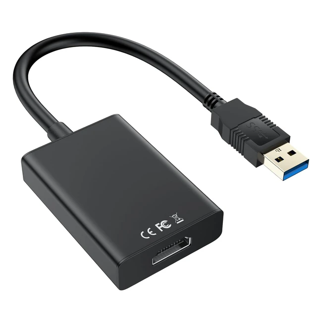 Adaptateur USB vers HDMI pour moniteur - Cble USB 30 vers HDMI pour ordinateu