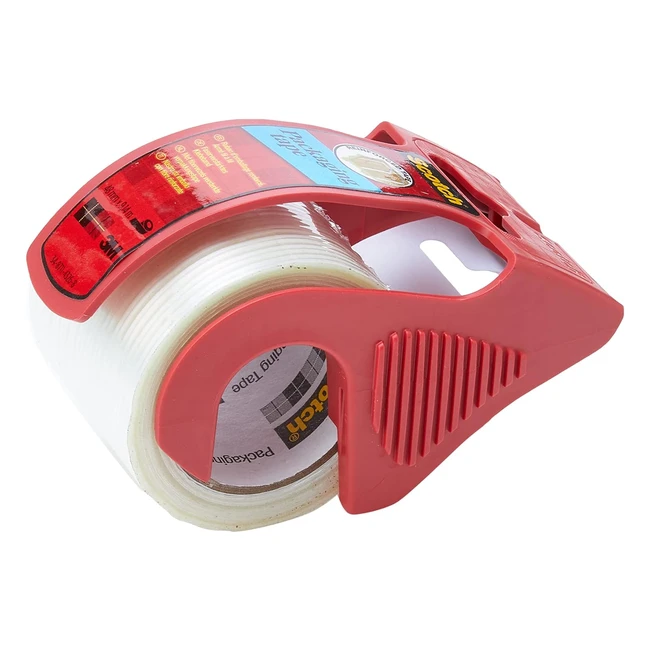 Scotch Ruban Adhésif Renforcé pour Emballage avec Dévidoir Transparent 50mm x 9m x5009D Blanc - Qualité Supérieure