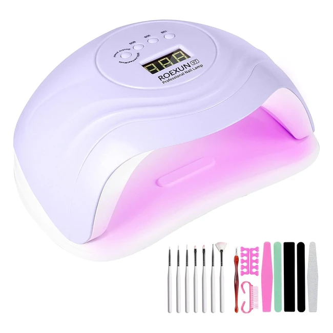 Lámpara LED Uñas UV 168W Profesional con Pantalla LCD y Sensor Automático
