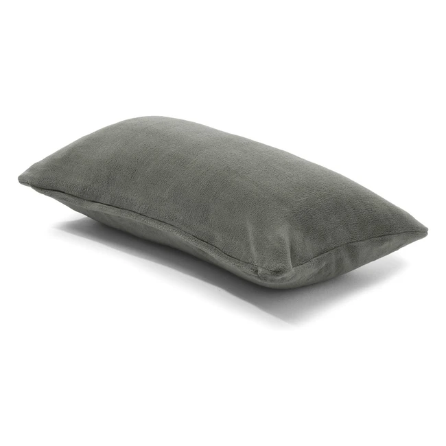 Celinatex Xanio Dekokissen 48x74 cm - Grau Coralfleece Sofakissen Mikrofaser Kuschelkissen