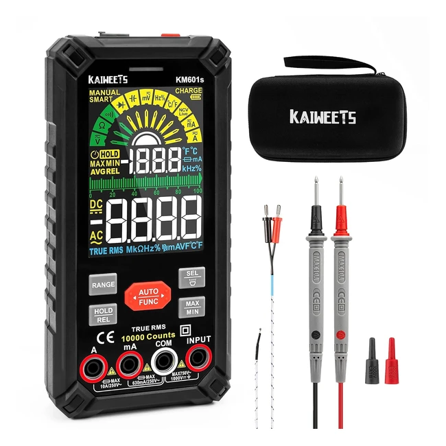 Multímetro Inteligente Recargable 10000 Conteos Profesional - Kaiweets KM601S