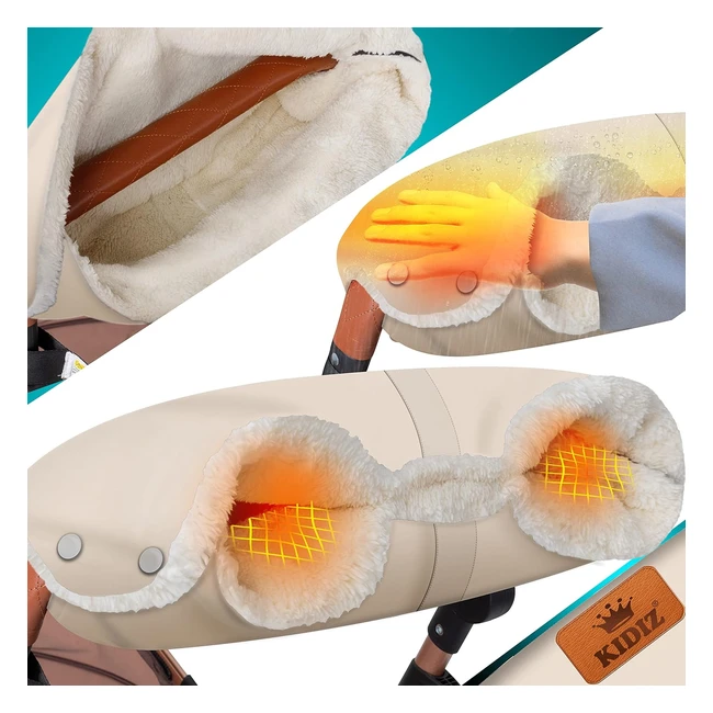 Kesser Handwärmer Kinderwagen Handschuhe - Wasserdicht & Winddicht - Universalgröße