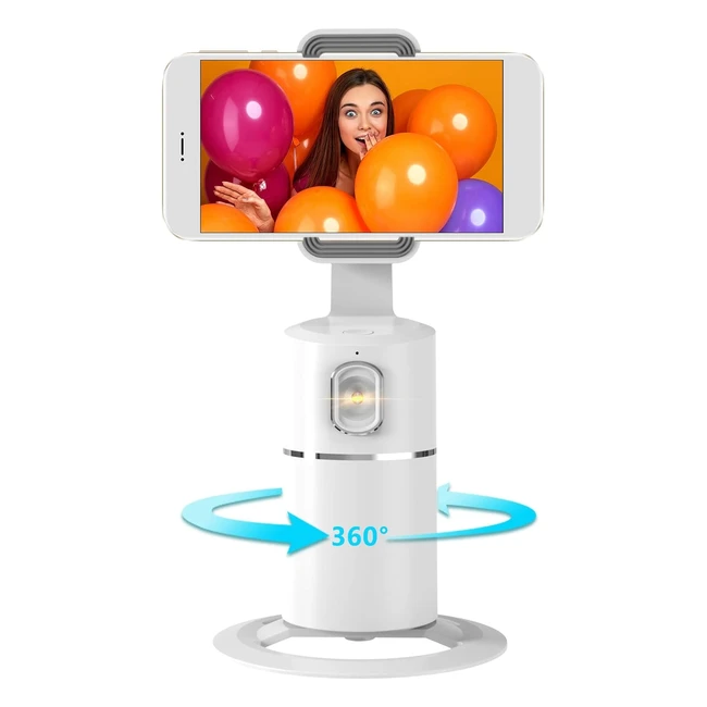 Bastoni Selfie con Tracciamento 360 Automatico - Supporto Smartphone per Riprese - Viso e App Non Richiesti - iPhone o Android