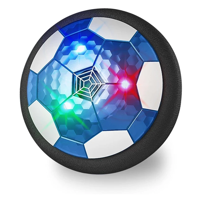 Maxesla Pallone Calcio Fluttuante Ricaricabile Air Hover Calcio con LED Luce Air