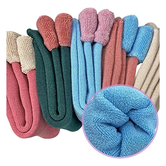 Warm Wool Thermal Socks - Hocerlu - 5 Pairs - UK Size 4-8 - Cozy & Breathable