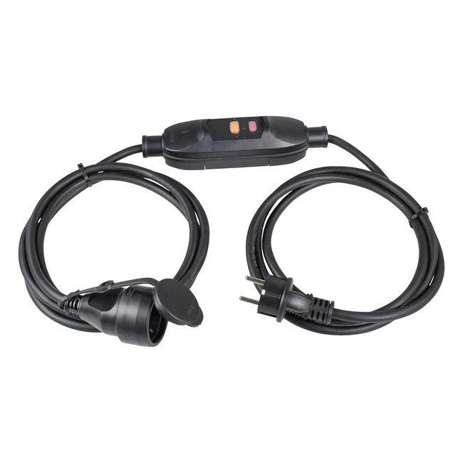 Rallonge asschwabe prcds 3m avec interrupteur pour entre noir