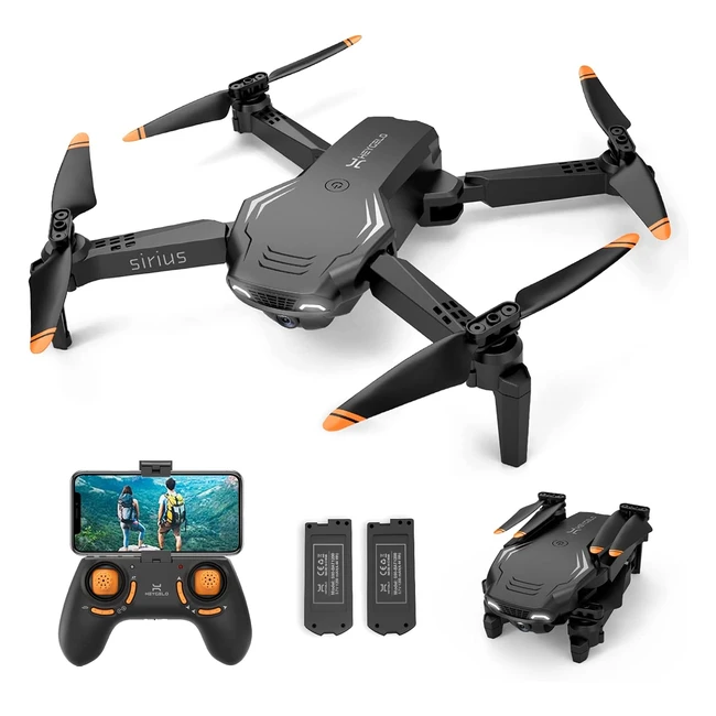 Heygelo S90 Drone 1080p Caméra WiFi FPV pour Enfant - Maintien d'Altitude, Contrôle Gestuel, Pliable