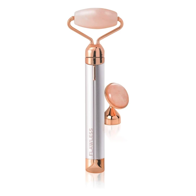 Flawless Contour Electric Rose Quartz Roller - Reduce Fine Lines & Puffiness