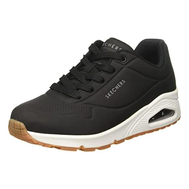 Skechers Uno Stand On Air Scarpe da Ginnastica Donna - Black Durabuck - 375 EU