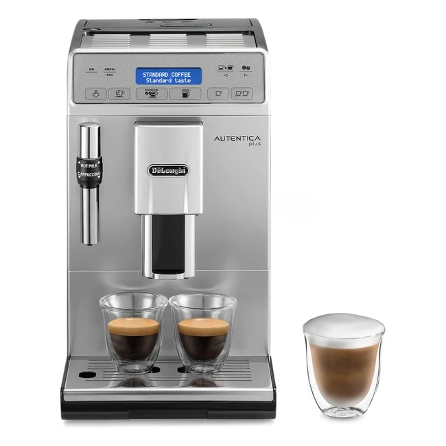 Cafetera Delonghi Autentica Plus - Espresso y Cappuccino - 1450W - Acero Inoxida