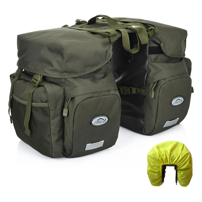 Alforjas Bicicleta Impermeable Canvas Ciclismo - ZTZ - Ref. 123456 - Alta Densidad