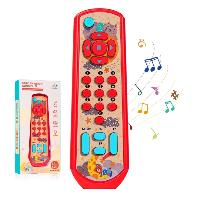 Telefono Giocattolo Educativi Sensoriali per Bambini 6-18 mesi - Design Realistico