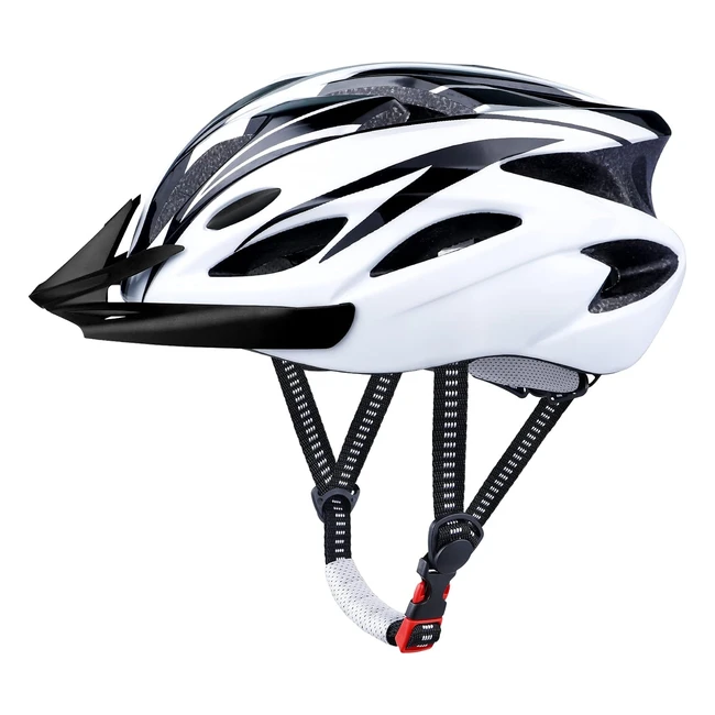 Casco Bicicleta Adulto Goxifaca - Visera Extraíble - Forro Lavable - Ajustable - Tamaño de la Cabeza 58-62cm