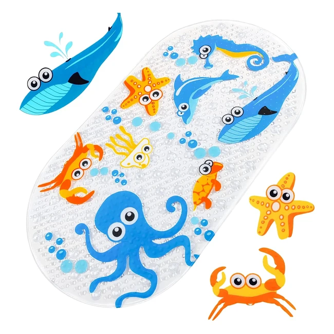Alfombrilla Antideslizante Baozun para Baera y Ducha - 71 x 38cm - Seguridad y Diversin