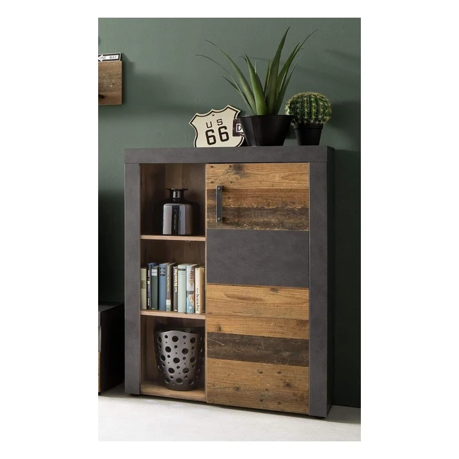 trendteam smart living Wohnzimmer Sideboard Kommode Schrank Indy 87x118x34cm