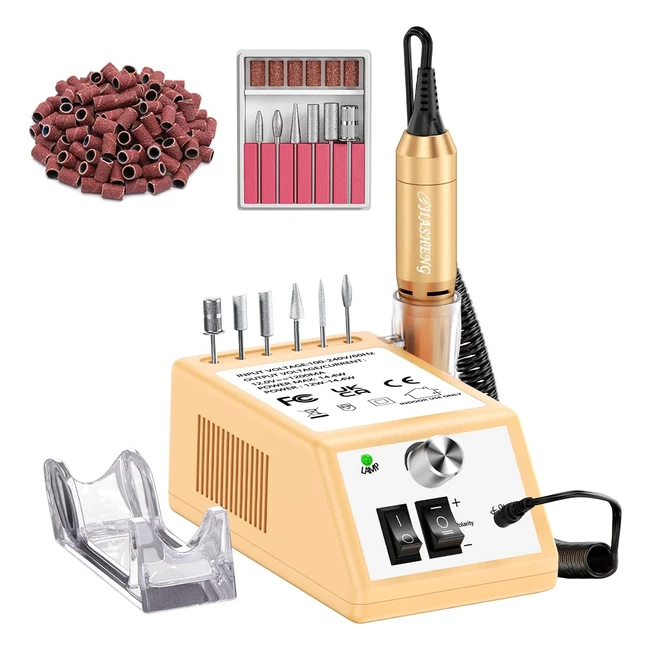 Professional Nail Drill Set - 20000rpm - Acrylic Gel Nails Kit - Portable Manicu