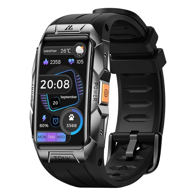 Kospet X1 Smartwatch Uomo Fitness Tracker - Impermeabile 100m - Batteria 50 Giorni - 70 Modalità Sportive