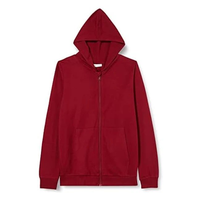 Felpa con cappuccio bambini e ragazzi name it NKMNESWEAT CARD W HOOD UNB NOOS - Cabernet 158164