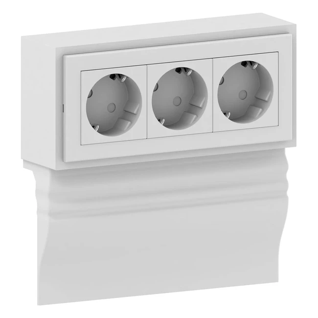 Prises pour plinthes Habengut Berliner - Lot de 3 - Réf. XXX - Installation facile