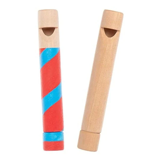Sifflets coulissants en bois Baker Ross AT849 - Mini jouets pour enfants (Paquet de 2)
