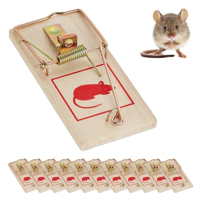 Pack de 12 trampas ratas y ratones reutilizables - Relaxdays 10023614