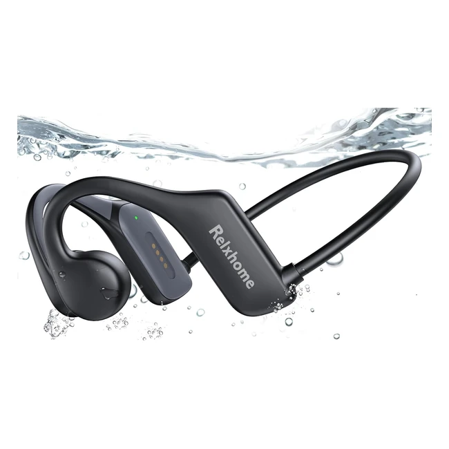 Casque Conduction Osseuse RELXHOME Bluetooth 53 - Étanche IPX8 - Lecteur MP3 32Go - Sport Natation