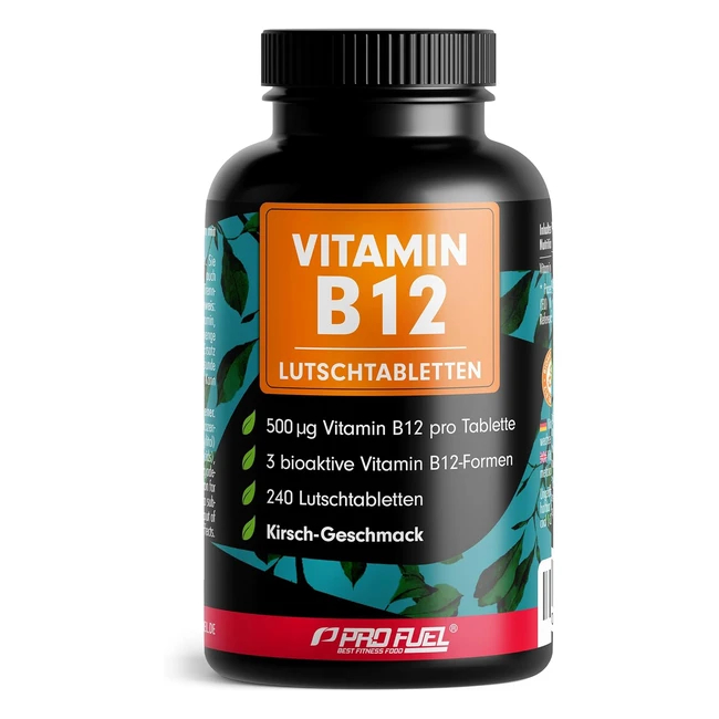 Vitamin B12 Lutschtabletten 240 x Kirsche 500 g B12 pro Tablette Methylcobalamin