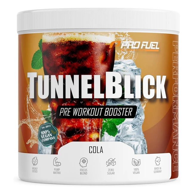 Preworkout Booster Cola 360 g - Incredibly Delicious - Tunnel View Training Boos