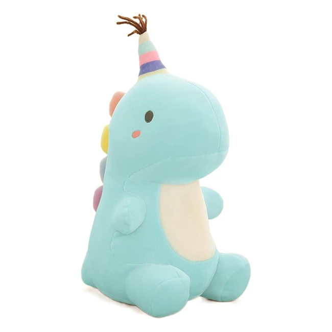 Peluche Dinosaurio Mislaxy Kawaii 30cm Azul - Regalo Cumpleaños Navidad